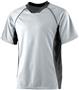 Adult/ Youth Wicking 2-Color Soccer Jersey SILVER/ BLACK Primary