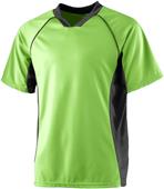 Augusta Sportswear Adult Youth Wicking Soccer Shirt LIME GREEN/ BLACK Primary