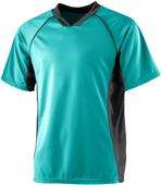 Augusta Sportswear Adult Youth Wicking Soccer Shirt TEAL/ BLACK Primary