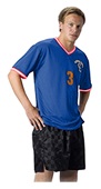 Alleson 500MLJ Adult Soccer Jerseys RO/SC/WH - ROYAL/SCARLET/WHITE Primary