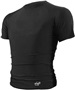 Mens Compression Short Sleeve Tight Fit Training Shirt BLACK Primary