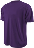 Mens Short Sleeve Loose Fit Performance Shirts NEW PURPLE Primary