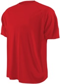 Mens Short Sleeve Loose Fit Performance Shirts SCARLET Primary
