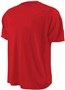 Mens Short Sleeve Loose Fit Performance Shirts SCARLET Primary