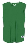 Womens Chevron Dazzle Drop Tail Basketball Jersey DK GREEN/WHITE Primary