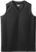 Ladies Wicking Mesh Sleeveless Athletic Jersey 525 BLACK Primary