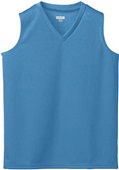 Ladies Wicking Mesh Sleeveless Athletic Jersey 525 COLUMBIA BLUE Primary