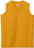 Ladies Wicking Mesh Sleeveless Athletic Jersey 525 GOLD Primary