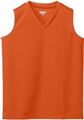 Ladies Wicking Mesh Sleeveless Athletic Jersey 525 ORANGE Primary