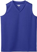 Ladies Wicking Mesh Sleeveless Athletic Jersey 525 PURPLE Primary