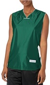 Womens Girls Chevron Athletic Cut Drop Tail Basketball Jerseys DK GREEN/WHITE Primary