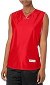 Womens Girls Chevron Athletic Cut Drop Tail Basketball Jerseys SCARLET/WHITE Primary