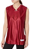 Womens Girls Chevron Athletic Cut Drop Tail Basketball Jerseys CARDINAL/WHITE Primary