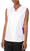 Womens Girls Chevron Athletic Cut Drop Tail Basketball Jerseys WHITE/PURPLE Primary