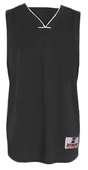 Men's Stretch Pebble Mesh Long Scoop Tail Basketball Jerseys BLACK Primary