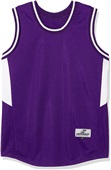 Women's Accented Side Panels Sleeveless Basketball Jersey PURPLE/WHITE Primary