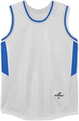 Women's Accented Side Panels Sleeveless Basketball Jersey WHITE/ROYAL Primary