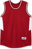 Women's Accented Side Panels Sleeveless Basketball Jersey SCARLET/WHITE Primary