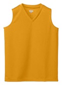 Augusta Girls Wicking Mesh Sleeveless Athletic Jersey 526 GOLD Primary