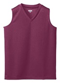 Augusta Girls Wicking Mesh Sleeveless Athletic Jersey 526 MAROON Primary