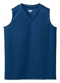Augusta Girls Wicking Mesh Sleeveless Athletic Jersey 526 NAVY Primary