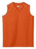 Augusta Girls Wicking Mesh Sleeveless Athletic Jersey 526 ORANGE Primary