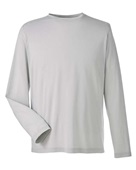 Core 365 Adult Fusion Chromasoft Performance Long-Sleeve T-Shirt CE111L PLATINUM Primary