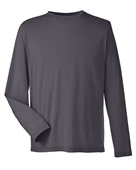 Core 365 Adult Fusion Chromasoft Performance Long-Sleeve T-Shirt CE111L CARBON Primary