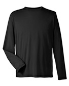 Core 365 Adult Fusion Chromasoft Performance Long-Sleeve T-Shirt CE111L BLACK Primary
