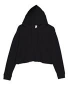 Lane Seven Ladies' Cropped Fleece Hoodie LS12000 BLACK Primary