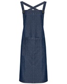 Artisan Collection By Reprime Cross Back Barista Apron RP129 INDIGO DENIM Primary