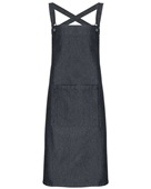 Artisan Collection By Reprime Cross Back Barista Apron RP129 BLACK DENIM Primary