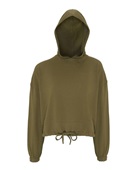 Ladies' Tridri Maria Cropped Oversized Hoodie TD085 OLIVE Primary