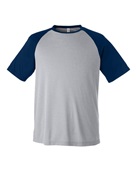 Team 365 Unisex Zone Colorblock Raglan T-Shirt TT62 ATH HT/ SP DK NV Primary