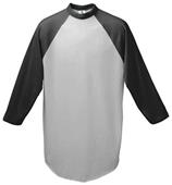  Adult 2-Color Baseball Jerseys (A3XL - Heather - Royal, Red, Black, Navy)