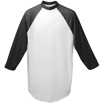 Augusta Athletic Wear Youth Baseball Jersey WHITE/ BLACK 