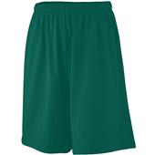 Augusta 8" Youth Longer Length Jersey Shorts No Pockets 916