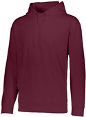 Augusta Adult Athletic Wear Wicking Fleece Hooded Sweatshirt MAROON Primary