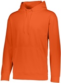 Augusta Adult Athletic Wear Wicking Fleece Hooded Sweatshirt ORANGE Primary