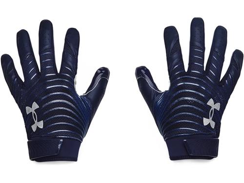 Blue and white under armour football gloves online