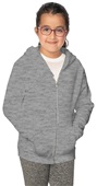 Royal Apparel Youth Fashion Fleece Zip Hoodie 3222 HEATHER GREY Primary