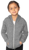 Royal Apparel Infant Toddler Fashion Fleece Zip Hoodie HEATHER GREY Primary
