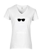 Epic Ladies X-Sleighing It V-Neck Graphic T-Shirts