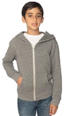 Royal Apparel Toddler Youth Triblend Fleece Zip Hoodie TRI VINTAGE GREY Primary