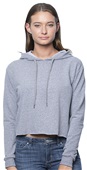 Royal Apparel Women's Triblend French Terry Pullover Crop Hoodie 40175