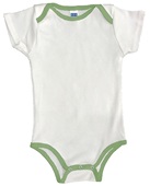 Royal Apparel Infant Organic One Piece Contrast Binding 2138ORG