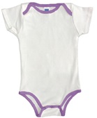 Royal Apparel Infant Organic One Piece Contrast Binding 2138ORG