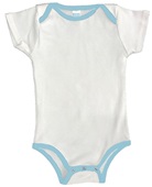 Royal Apparel Infant Organic One Piece Contrast Binding 2138ORG