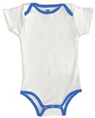 Royal Apparel Infant Organic One Piece Contrast Binding 2138ORG