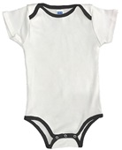 Royal Apparel Infant Organic One Piece Contrast Binding 2138ORG